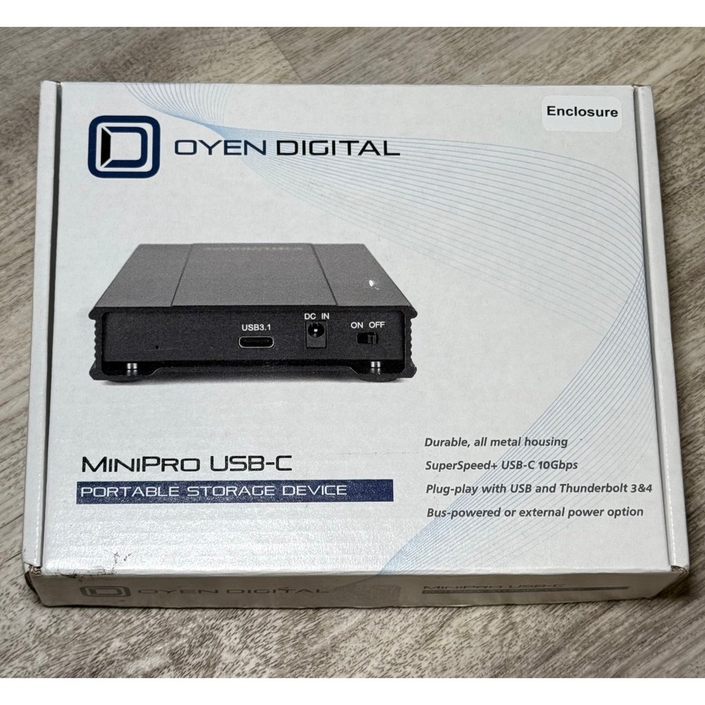 MiniPro 2.5" SATA to USB-C External Hard Drive / SSD‎ Enclosure